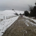 The path up to the Pike, with added snow for interest!