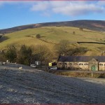Barley hill, just behind the large building