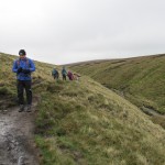 Photo of a fellow walker at Ogden clough