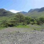Pikes Crag and Sca Fell seen from Wasdale Road.